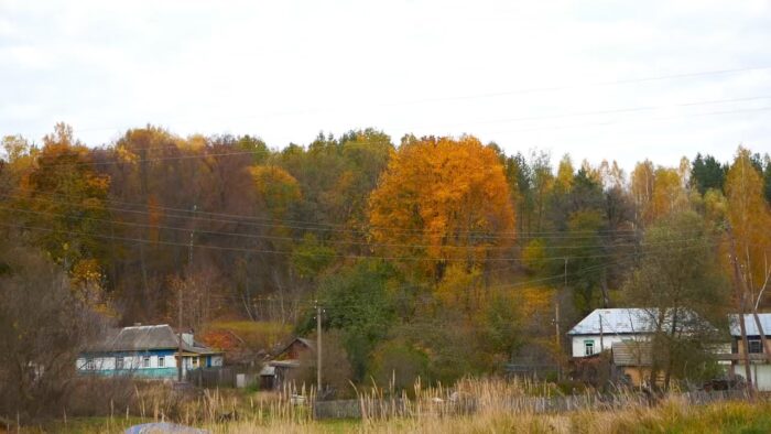 Не думайте, що це Карпати. Це – Розльоти та Радичів. Села Понорницької громади. Осінь в Мезинському  природному парку цьогоріч особливо  барвиста. Від її кольорів просто дух перехоплює