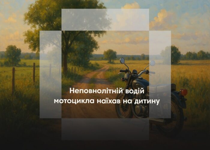 У Понорниці неповнолітній водій мотоцикла наїхав на 8-річну дівчинку