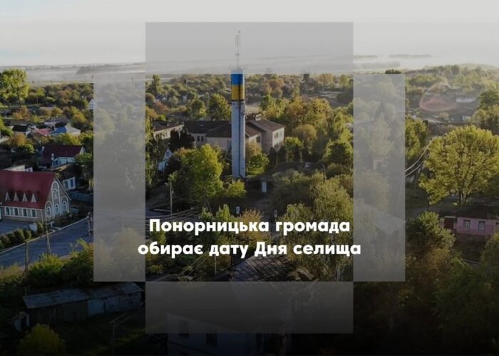 У Понорниці створюють Статут громади та обирають дату Дня селища