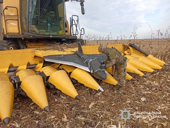 У Новгород-Сіверському районі поліція знешкодила залишки збитих ворожих БПЛА